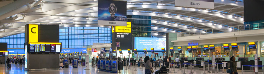 Airport terminal lighting